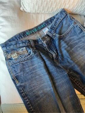Cinch Men's Straight Jeans in Medium Blue Wash